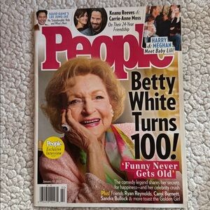 Betty White People Magazine No Label